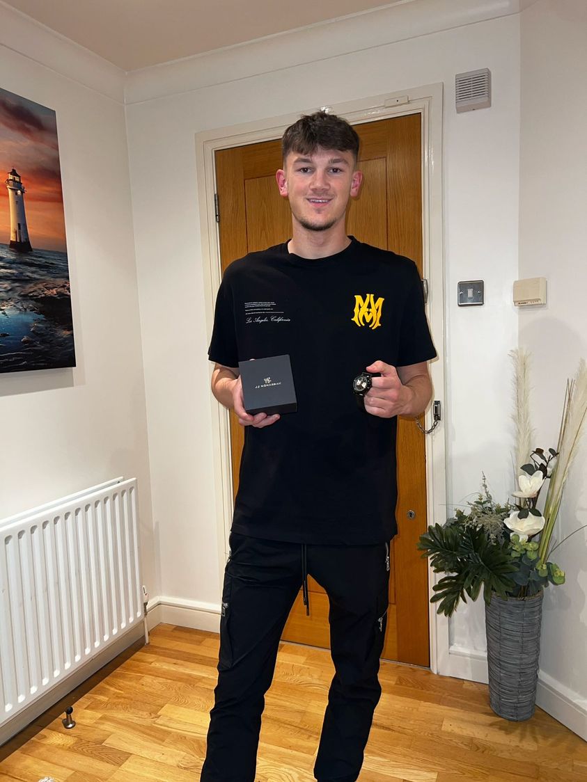 Liverpool FC First Team and Scotland NT Player Calvin Ramsey pictured with his Endeavour Onyx