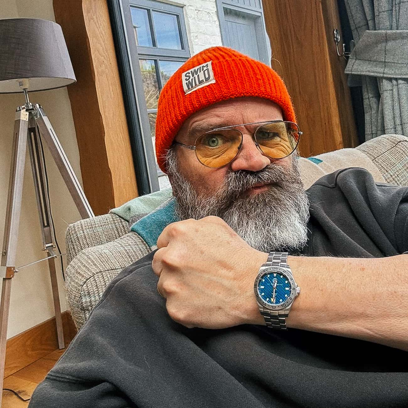 Scottish Royalty; Still Game and Chewin' the Fat star Greg Hemphill wearing JJ Monaghan