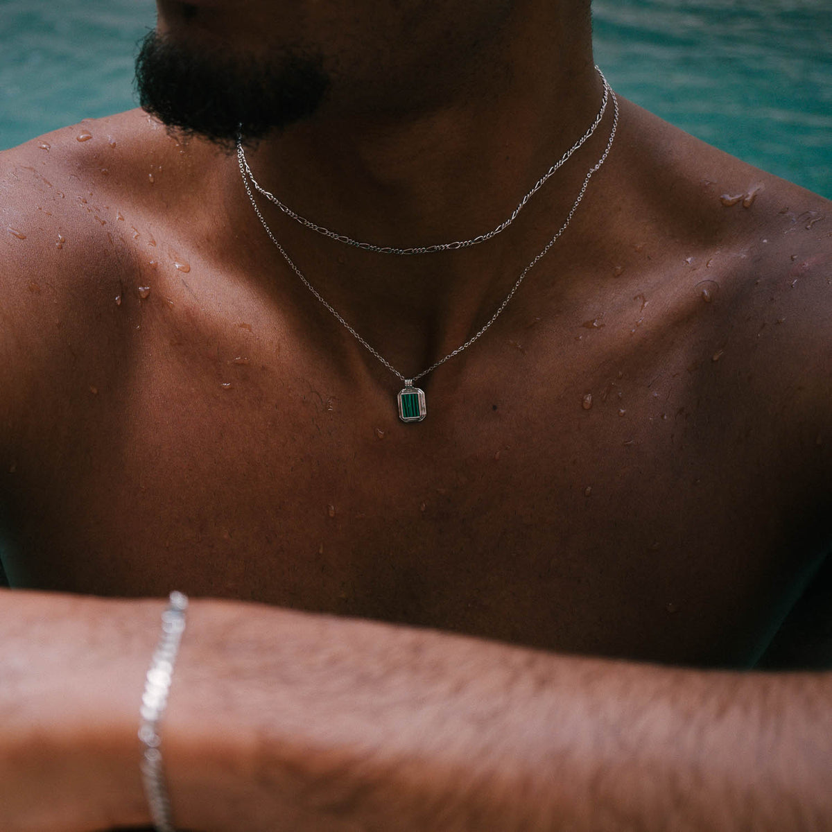 Malachite Pendant: styled for everyday wear
