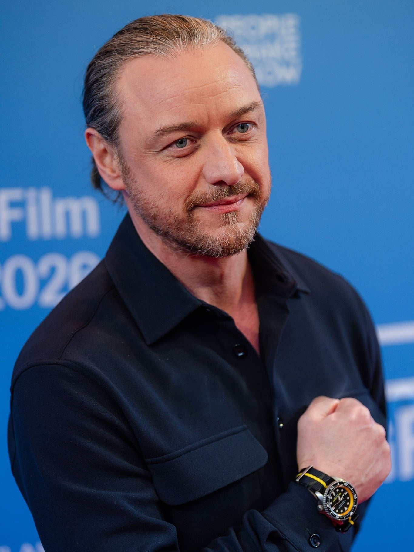 James McAvoy wearing JJ Monaghan California Schemin' Watch