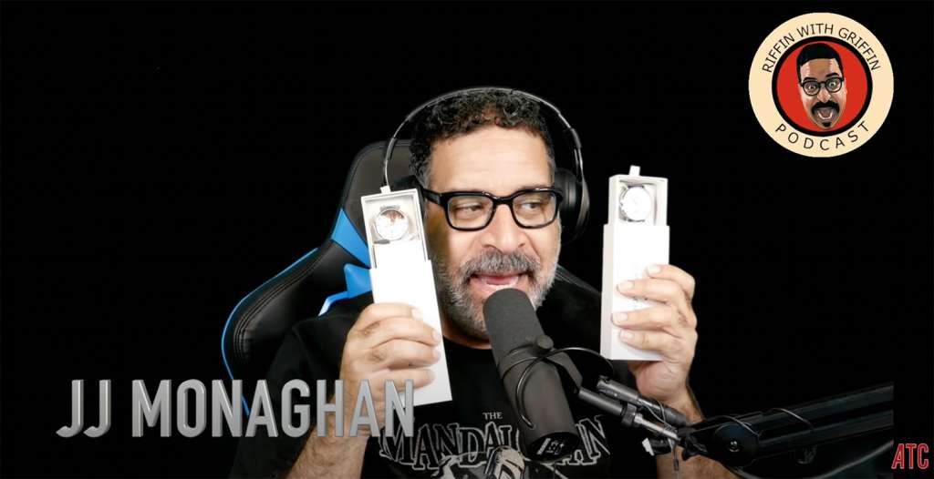 Workaholics and Murder Mystery star Erik Griffin with his JJ Monaghan watch