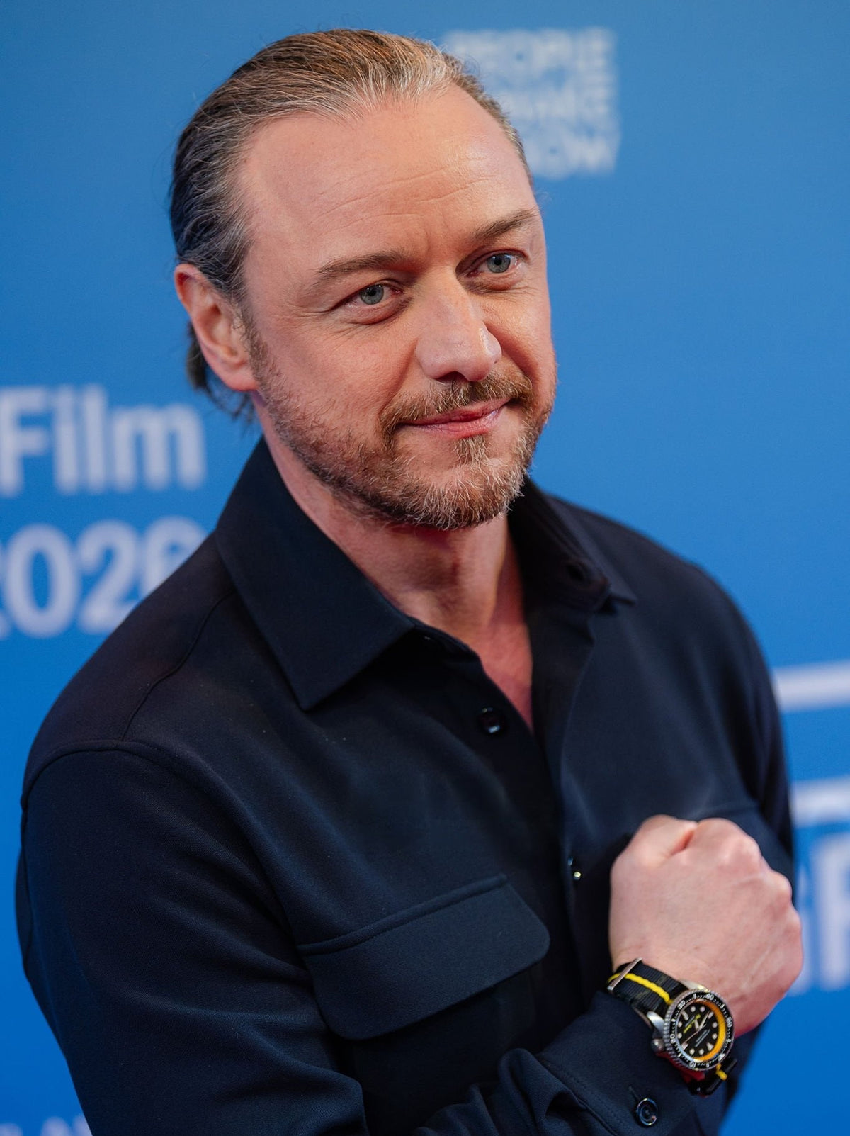 James McAvoy wearing JJ Monaghan California Schemin' Watch 